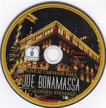 Blu-ray Joe Bonamassa: Live At Carnegie Hall – An Acoustic Evening