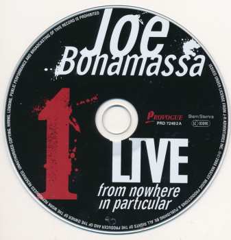 2CD Joe Bonamassa: Live From Nowhere In Particular
