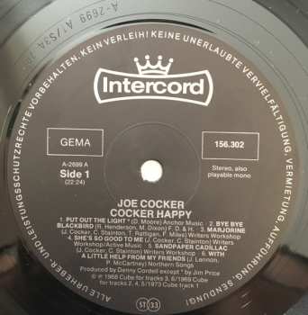 2LP Joe Cocker: Cocker Happy / Joe Cocker!