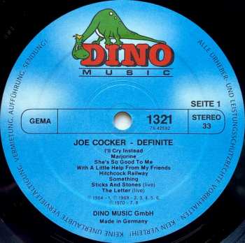 LP Joe Cocker: Definite 1964-1986
