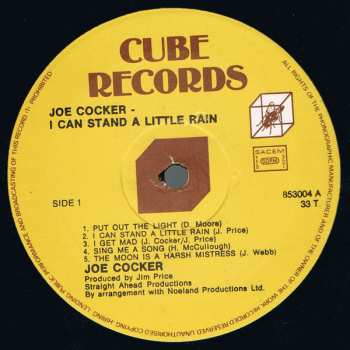 LP Joe Cocker: I Can Stand A Little Rain