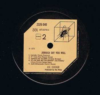 LP Joe Cocker: Jamaica Say You Will