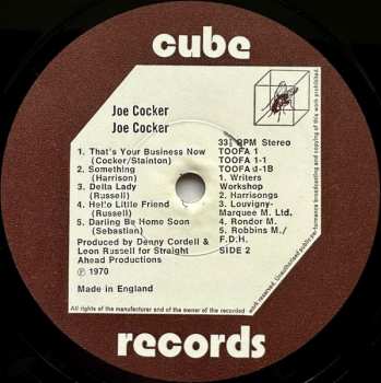 2LP Joe Cocker: Joe Cocker! / With A Little Help From My Friends