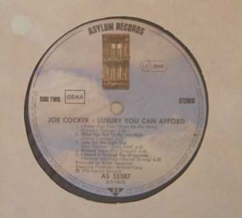 LP Joe Cocker: Luxury You Can Afford