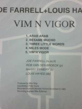 CD Joe Farrell-Louis Hayes Quartet: Vim 'N' Vigor