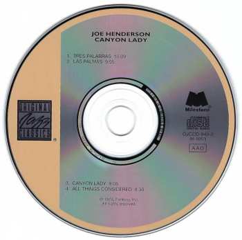 CD Joe Henderson: Canyon Lady