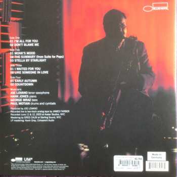 2LP Joe Lovano: I'm All For You