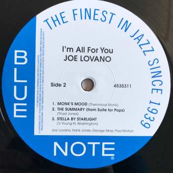 2LP Joe Lovano: I'm All For You