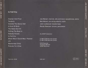 CD Joe Maneri Quartet: In Full Cry