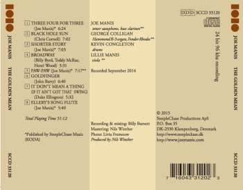 CD Joe Manis: The Golden Mean