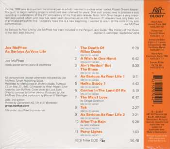 CD Joe McPhee: As Serious As Your Life