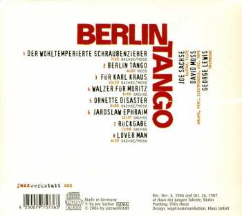 CD George Lewis: Berlin Tango