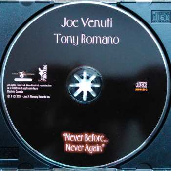 CD Joe Venuti: Never Before... Never Again