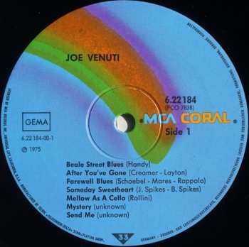 LP Joe Venuti: Nothing But Notes 1931 - 1939