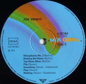 LP Joe Venuti: Nothing But Notes 1931 - 1939