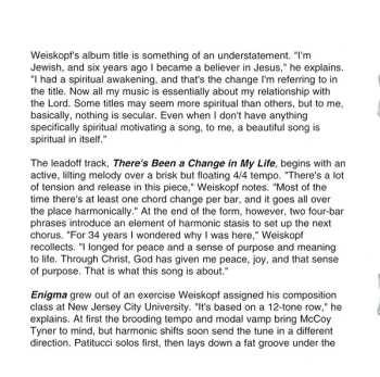 CD Joel Weiskopf: Change In My Life