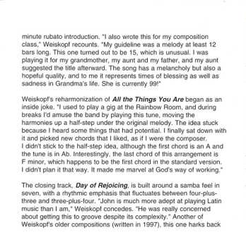 CD Joel Weiskopf: Change In My Life