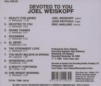 CD Joel Weiskopf: Devoted To You