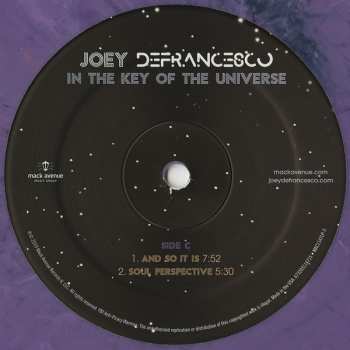 2LP Joey DeFrancesco: In The Key Of The Universe