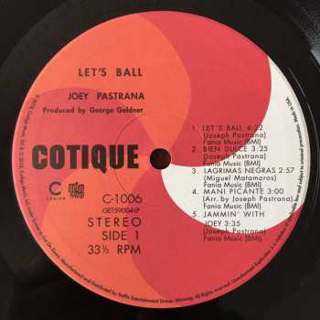 LP Joey Pastrana And His Orchestra: Let's Ball