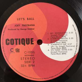 LP Joey Pastrana And His Orchestra: Let's Ball