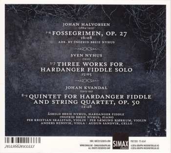 CD Johan Halvorsen: Hardanger Fiddle In Art Music