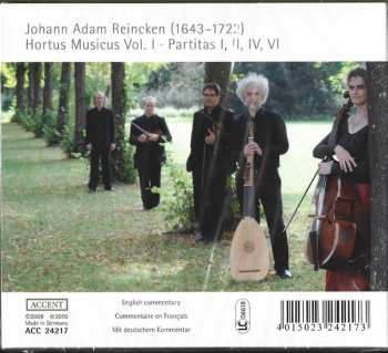 CD Johann Adam Reincken: Hortus Musicus
