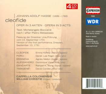 4CD/Doos William Christie: Cleofide