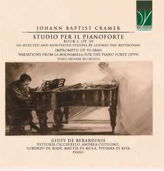 CD Johann Baptist Cramer: Studio Per Il Pianoforte, Book 1, Op. 30 (21 Selected And Annotated Studies By Ludwig Van Beethoven)