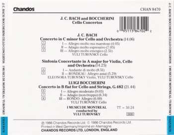 CD Johann Christian Bach: Cello Concertos In C Minor - Sinfonia Concertante In A Major - Cello Concerto In B Flat G.482