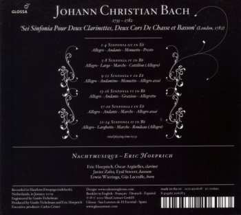 CD Johann Christian Bach: 'Sei Sinfonia' (London, 1782)