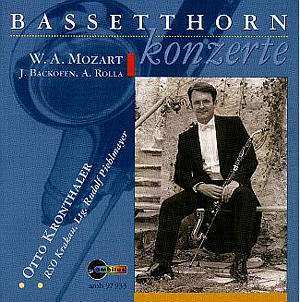 CD Johann Georg Heinrich Backofen: Bassetthornkonzert In F