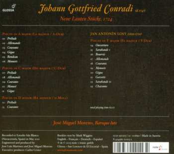 CD José Miguel Moreno: Neue Lauten Stücke, 1724