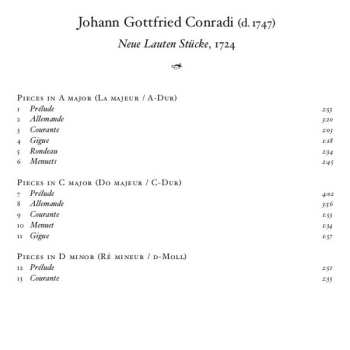 CD José Miguel Moreno: Neue Lauten Stücke, 1724