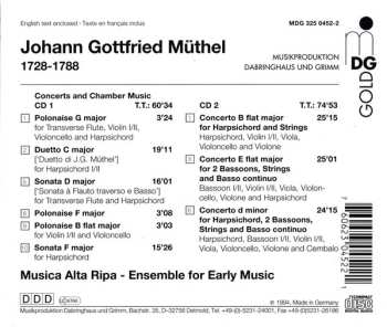 2CD Johann Gottfried Müthel: Konzerte Und Kammermusik