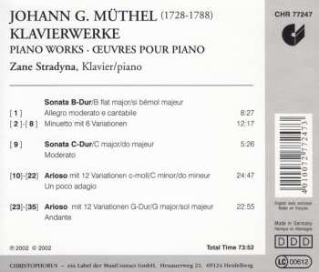 CD Johann Gottfried Müthel: Piano Works