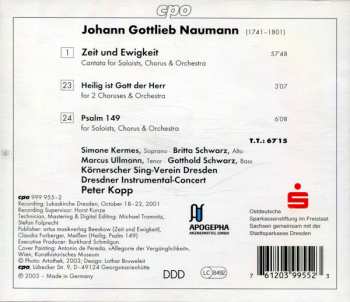 CD Johann Gottlieb Naumann: Zeit Und Ewigkeit