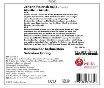 2CD Kammerchor Michaelstein: Jauchzet Dem Herrn Alle Welt – 31 Motets –
