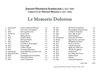 CD Johann Heinrich Schmelzer: Le Memoire Dolorose - The Painful Memories