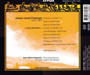 CD Johann Jakob Froberger: ...Avec Discretion...
