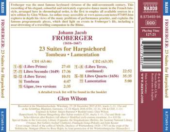 2CD Johann Jakob Froberger: 23v Suites For Harpsichord