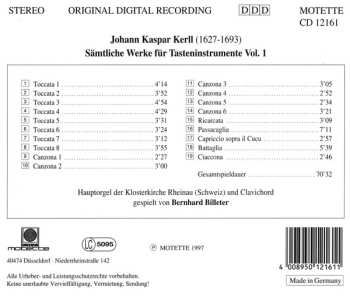 CD Johann Kaspar Kerll: Samtliche Werke Fur Tasteninstrumente Vol. 1