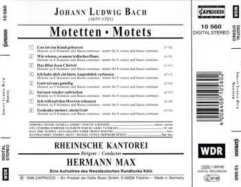 CD Johann Ludwig Bach: Motetten - Motets