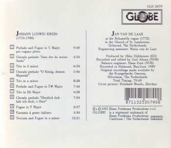 CD Johann Ludwig Krebs: Organ Works
