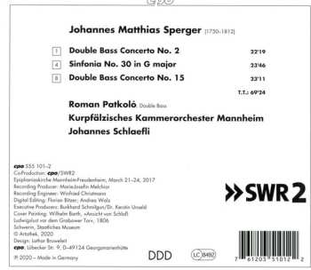 CD Roman Patkoló: Double Bass Concertos 2 &15; Sinfonia No. 30