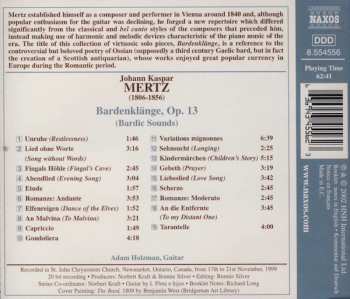 CD Kaspar Joseph Mertz: Bardenklänge Op. 13 (Bardic Sounds)