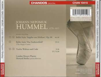 CD Johann Nepomuk Hummel: Ballet Music From: Sappho Von Mitilene • Das Zauberschloß • Twelve Waltzes And Coda