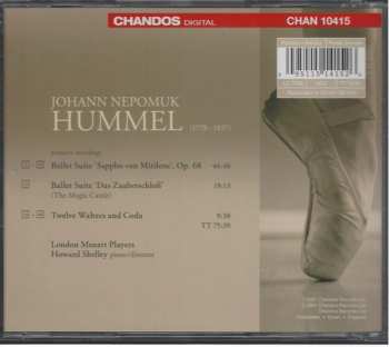 CD Johann Nepomuk Hummel: Ballet Music From: Sappho Von Mitilene • Das Zauberschloß • Twelve Waltzes And Coda