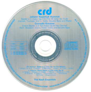 CD Johann Nepomuk Hummel: Septet In C Major Op. 114 (The Military) / Grand Septet In E Flat Major Op. 62