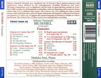 CD Johann Nepomuk Hummel: Fantasies